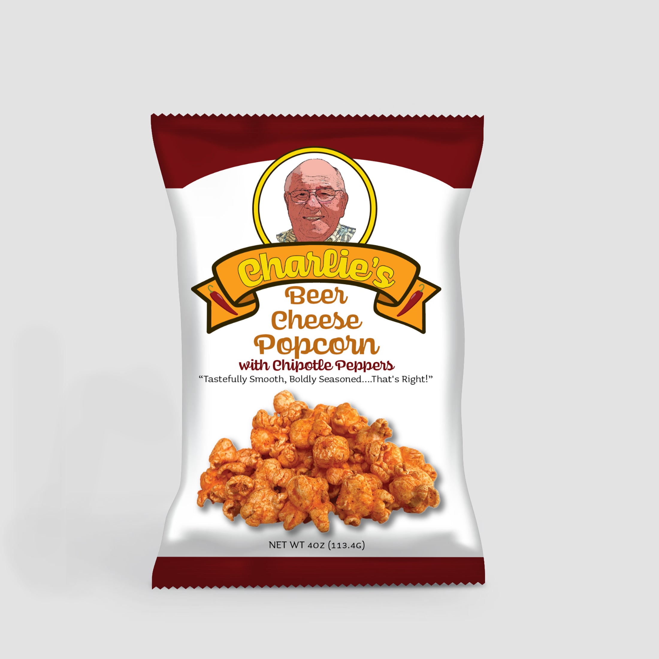 Charlie's Chipotle Beer Cheese Popcorn